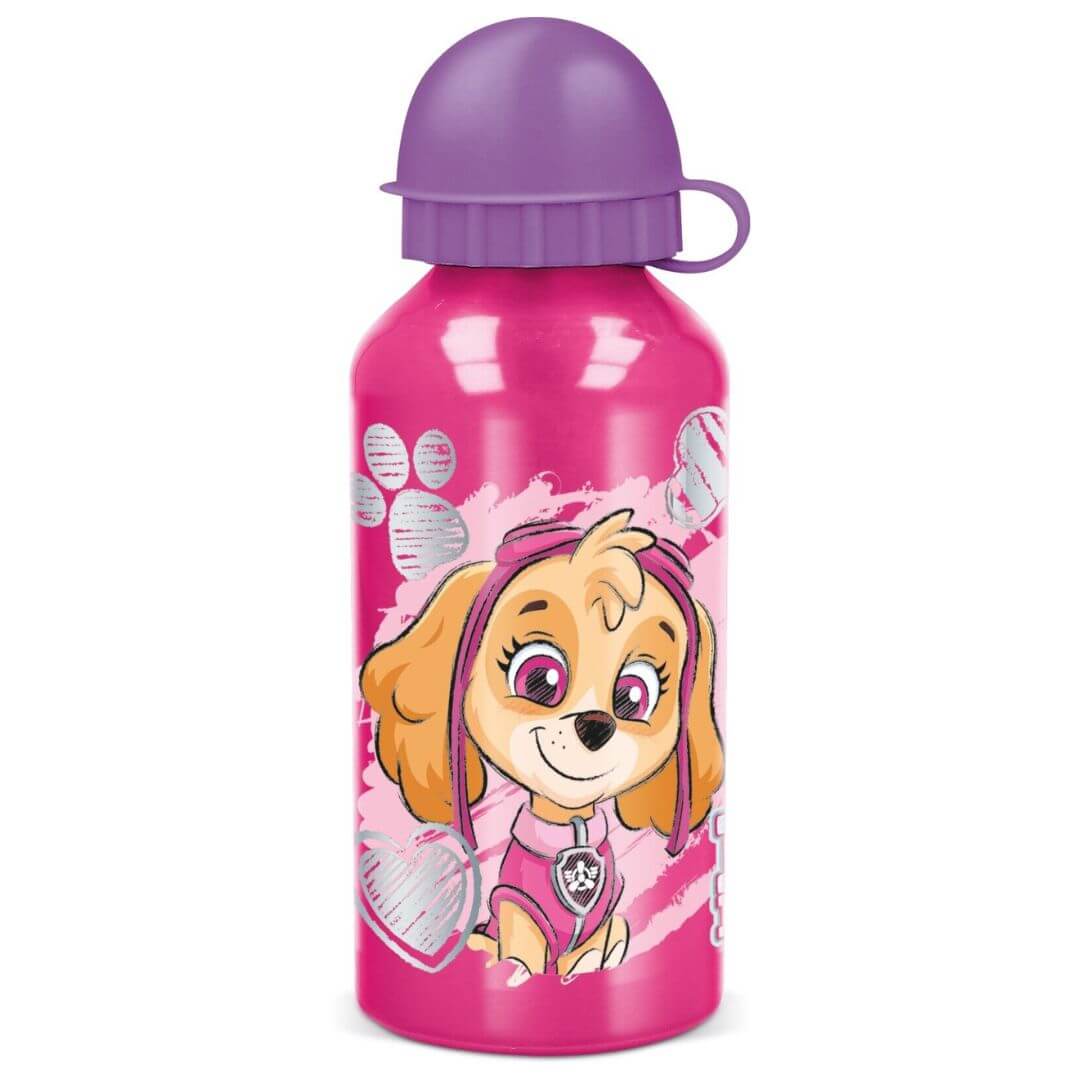 STOR Paw Patrol Girl Aluminium Bottle 400ml